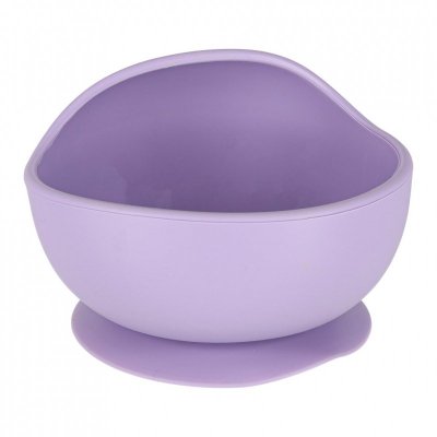 Naczynia silikonowe dla dzieci zestaw 8 elementów fioletowe