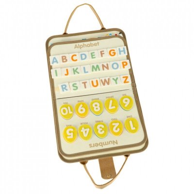 Tablica manipulacyjna sensoryczna montessori walizka dinozaury