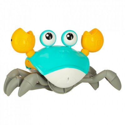 Krab pełzający interaktywny z dźwiękiem zielony