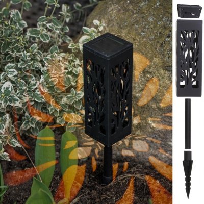 Lampy lampiony solarne stojące dekoracyjne 4 sztuki