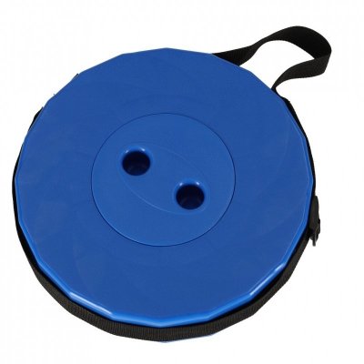 Krzesło składane rozkładany stołek taboret do domu ogrodu kemping niebieski