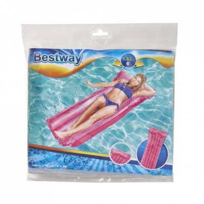BESTWAY 44013 Materac dmuchany do  pływania plażowy do basenu różowy