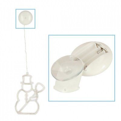 Lampki LED wisząca dekoracja świąteczna bałwanek 49cm 10 LED