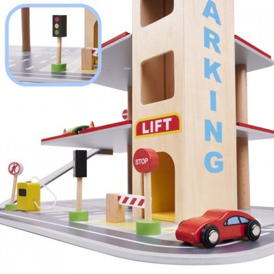 LULILO Parking drewniany BENINO piętrowy garaż miejski