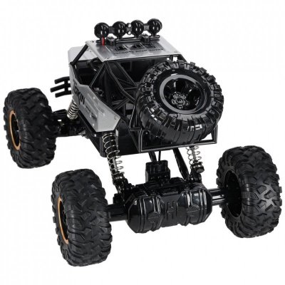 Samochód zdalnie sterowany na pilota RC Rock Crawler 1:12 4WD METAL srebrny