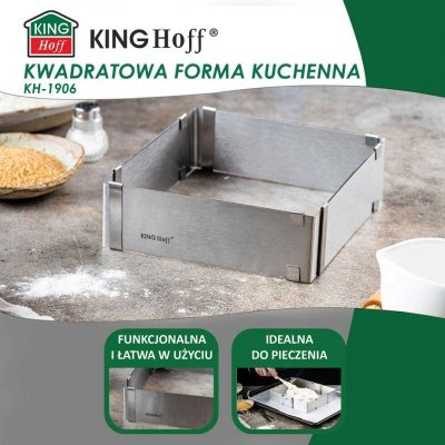 FORMA REGULOWANA RANT DO CIAST TORTÓW KINGHOFF KH-1906 KWADRATOWA
