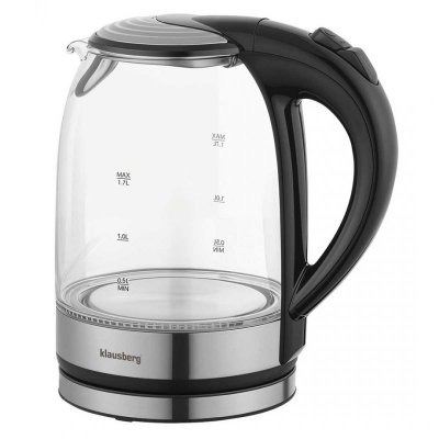 CZAJNIK ELEKTRYCZNY SZKLANY 1,7L KLAUSBERG KB-7886 LED