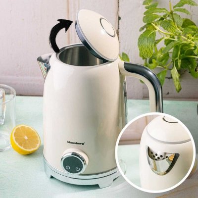 CZAJNIK ELEKTRYCZNY 1,7L Z TERMOMETREM LED KLAUSBERG KB-9028 RETRO