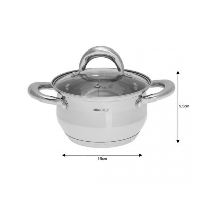 Komplet garnków stalowych 12 elementów Kinghoff KH-1098