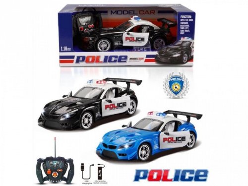 Madej Auto policja R/C światło, otwierane drzwi