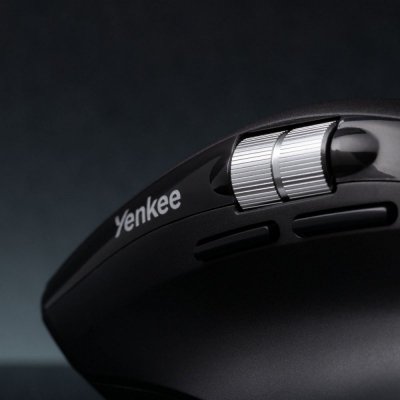 Mysz bezprzewodowa, akumulator, Dual 2xBT +USB2,4G Flying Scroll