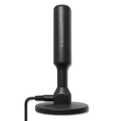 Wewnętrzna Antena TV DVB-T2 ze wzmacniaczem sygnału i magnetyczną podstawą | 4K | 28dBi | 5m