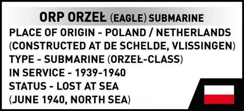 Klocki ORP Orzeł 193 klocki