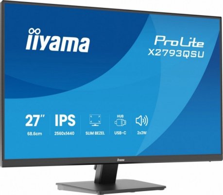 Monitor 27 cali X2793QSU-B1 IPS, QHD, HDMI, DP, 2xUSB