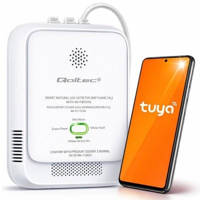 Czujnik wycieku gazu ziemnego | detektor CH4 | NG | Tuya | Wi-Fi | alarm 85dB | LED