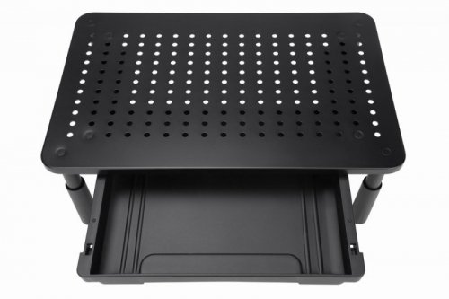 Podstawka regulowana pod monitor z szufladą