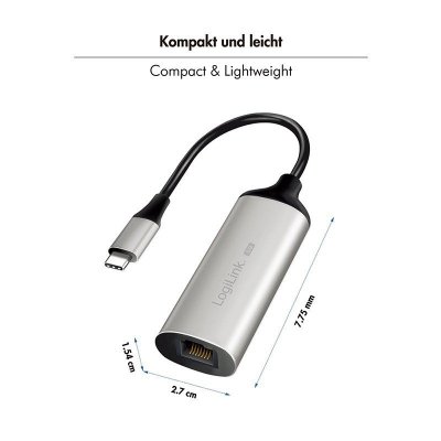 Adapter ethernet USB-C/ M 3.2 Gen1 do RJ45