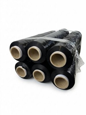 Folia stretch czarna 23mic 3,0kg x 6 BOX