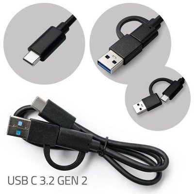 Stacja dokujšca dysków SSD M.2 NVMe | PCIe | USB-C | 20Gb/s |    DUAL 2x8TB | klonowanie offline