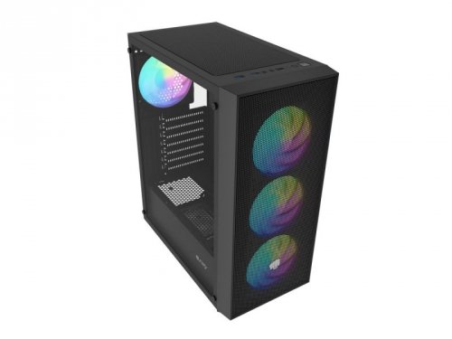 Obudowa Shobo SH8F ARGB Midi tower z oknem czarna