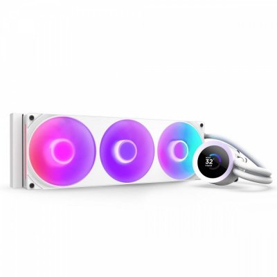 Chłodzenie wodne Kraken plus 360 RGB LCD białe
