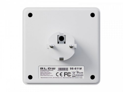 Rozgałęźnik R-20 PR 2-GNIAZDA + 2USB + USB-C biały