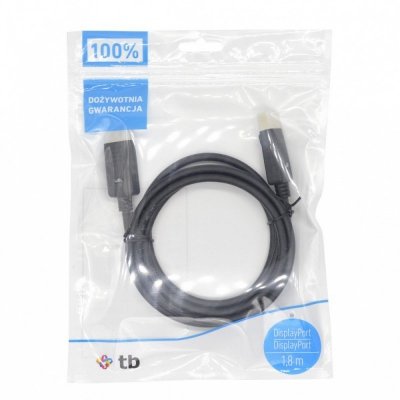 TB Kabel DisplayPort M/M 1.8 m. czarny v 1.1
