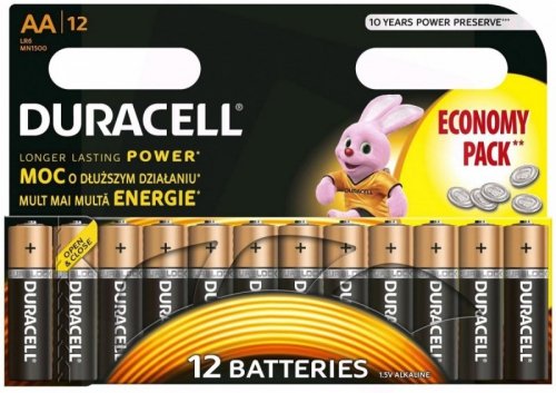 Duracell Baterie Basic AA/LR6 12szt blister
