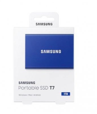 Samsung Dysk SSD Portable T7 1TB USB 3.2 GEN.2 BLUE