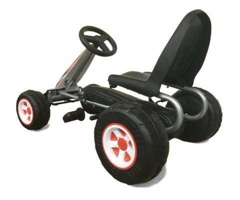 Milly Mally Gokart na pedały Viper biało-czarny