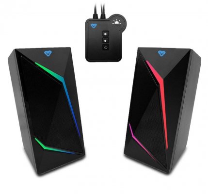 Media-Tech Głośniki COBRA PRO URION 2.0 MT3172 Gamingowe/Line-in/Bluetooth 5.0/RGB/Moduł sterujący/Jack 3,5/USB/RMS 8W/PMPO 320W