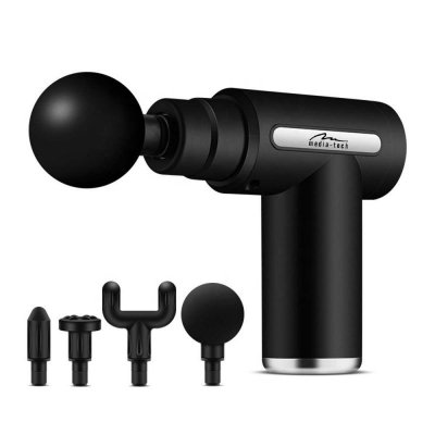 Media-Tech Pistolet do masażu (4 głowice) MASSAGE GUN MT6521
