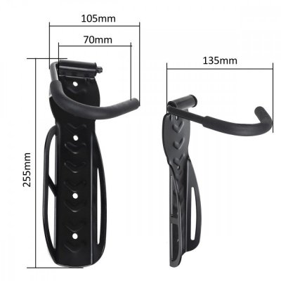 Maclean Rowerowy uchwyt ścienny pionowy stal max. obciążenie 30kg       Maclean MC-432