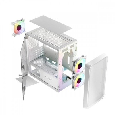 Logic Concept Obudowa Komputerowa Logic Portos ARGB Mini USB 3.0 Biała