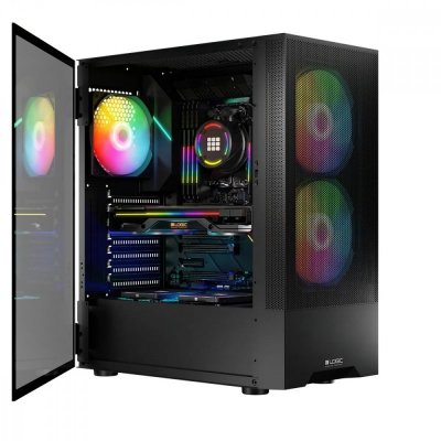 Logic Concept Obudowa komputerowa Arya ARGB USB 3.0 Midi Tower Czarny