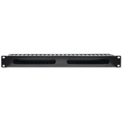 Qoltec Organizer kabli do szaf RACK 19" | 24 porty | 1U