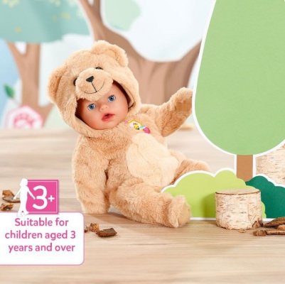 Zapf Strój niedźwiedzia śpioszki z kapturem Baby Born