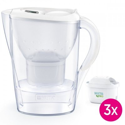 Brita Dzbanek filtrujący 2,4l Marella+3 wkłady PRO Pure Performance biały