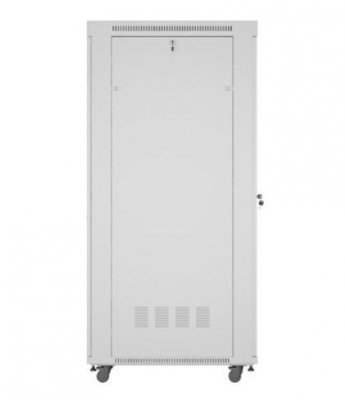 Lanberg Szafa stojąca rack 19 cali 42U 800x1000 szara drzwi szkalne flat pack