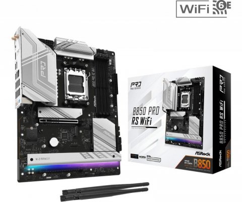 ASRock Płyta główna B850 PRO RS WIFI AM5 4DDR5 ATX