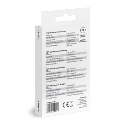 Savio Adapter bezprzewodowy CarPlay & Android Auto TR-17