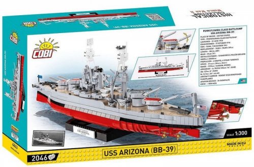 Cobi Klocki Klocki USS Arizona BB-39 2046 klocków