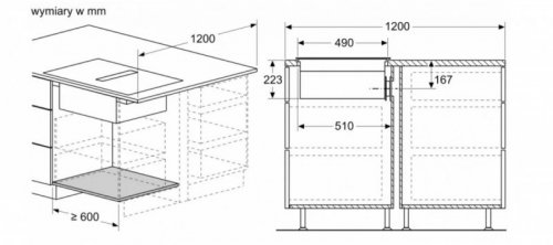 Bosch Płyta indukcyjna z wbudowanym wyciągiem PVS611B16E