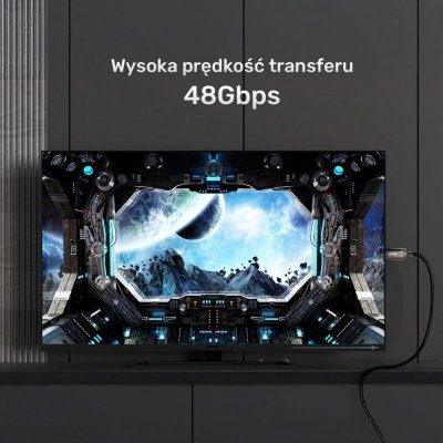 Unitek Kabel 0ptyczny HDMI 2.1 AOC 8K 120Hz 15m; C11085GY01-15M