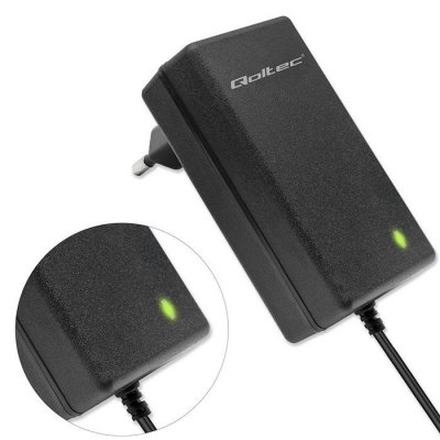 Qoltec Automatyczna ładowarka do akumulatora AGM GEL STD 6V 12V | 1.5A |Prostownik z sygnalizatorem LED