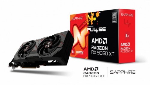 Sapphire Technology Karta graficzna Radeon RX 9060 XT PULSE 8GB GDDR6 128bit DP/2HDMI