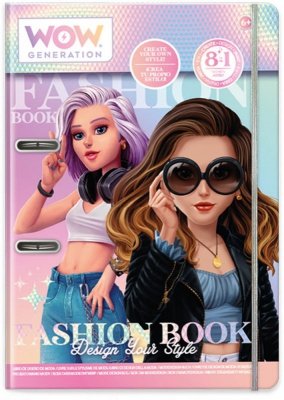 Kids Euroswan Zestaw Fashion Book Zaprojektuj swój styl WoW Generation
