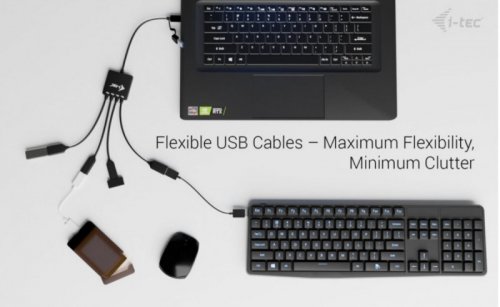 i-tec HUB USB-C/USB-A Cable 4 port (2x USB-C 2x USB-A)