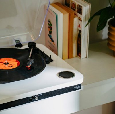 Adler Gramofon AD1914 Biały USB Bluetooth