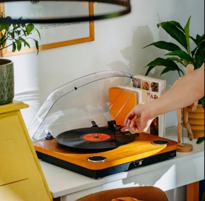 Adler Gramofon AD1914 Wood USB Bluetooth